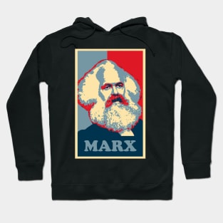 Karl Marx, obama poster Hoodie